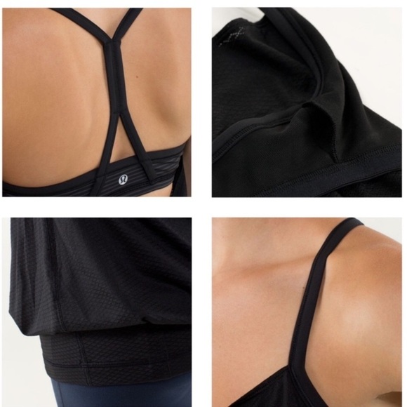 L.Lululemon C.Y.B Tank Black / Hyper Stripe Black - Picture 8 of 16